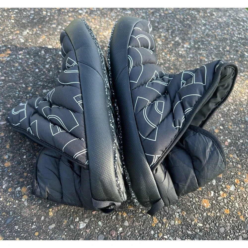 The North Face ThermoBall Traction Booties Men’s 7 Winter Boot Black White